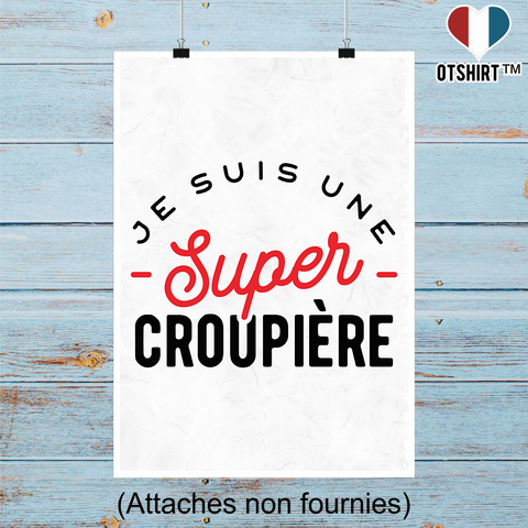 Affiche une super croupière