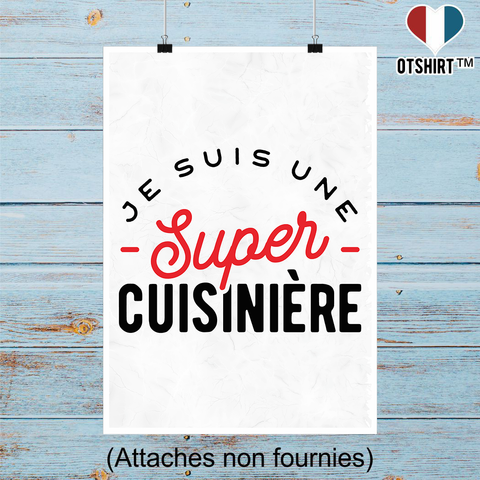 Affiche une super cuisinière