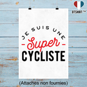Affiche une super cycliste