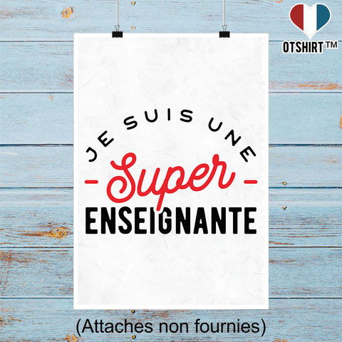 Affiche une super enseignante