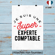 Affiche une super experte comptable