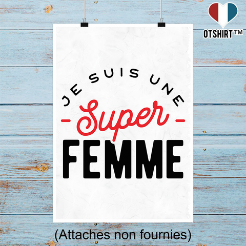 Affiche une super femme
