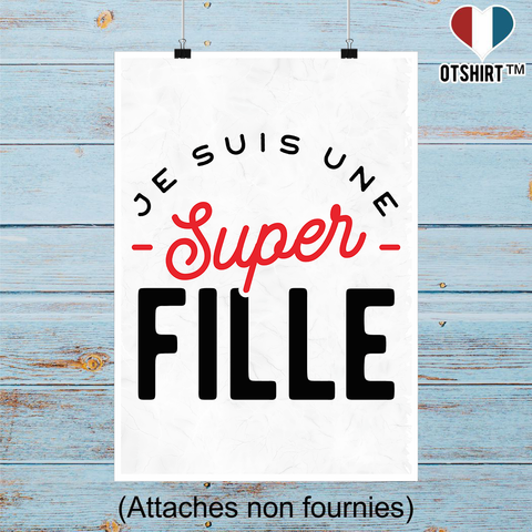 Affiche une super fille