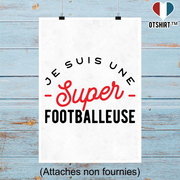 Affiche une super footballeuse