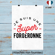Affiche une super forgeronne