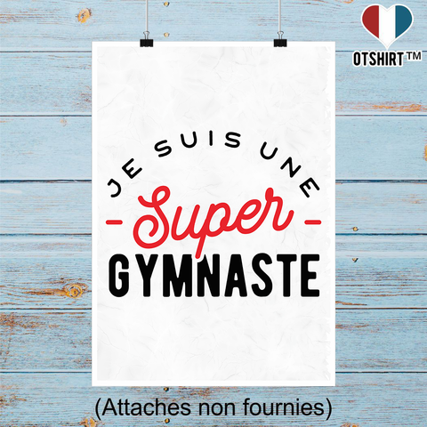 Affiche une super gymnaste