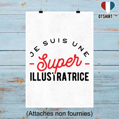 Affiche une super illustratrice