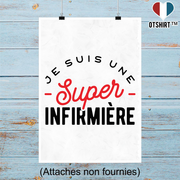 Affiche une super infirmière