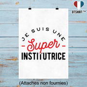 Affiche une super institutrice