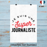 Affiche une super journaliste