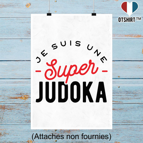 Affiche une super judoka