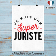 Affiche une super juriste