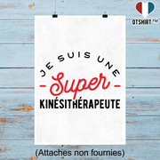 Affiche une super kinésithérapeute