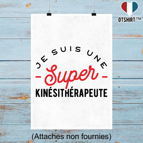 Affiche une super kinésithérapeute