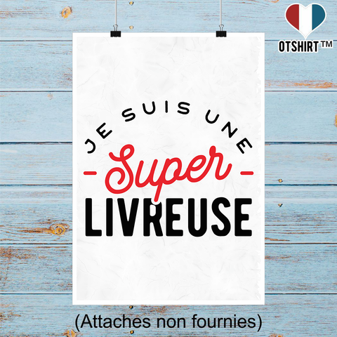 Affiche une super livreuse