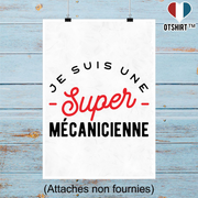 Affiche une super mécanicienne
