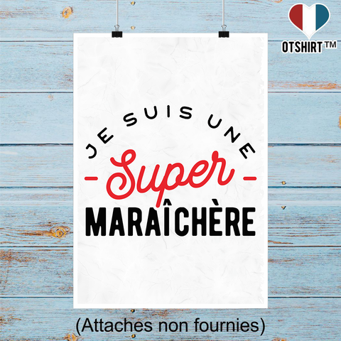 Affiche une super maraîchère