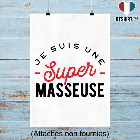 Affiche une super masseuse