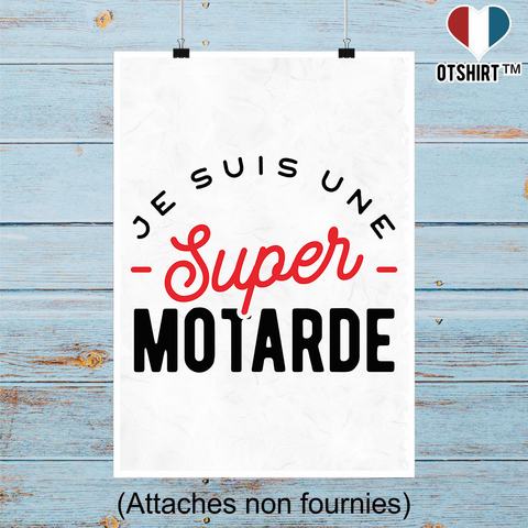 Affiche une super motarde