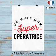 Affiche une super opératrice
