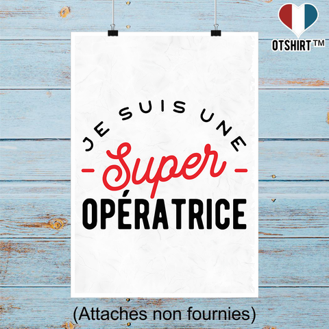 Affiche une super opératrice