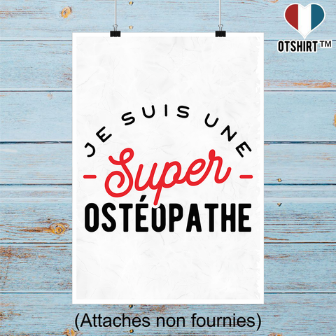 Affiche une super ostéopathe