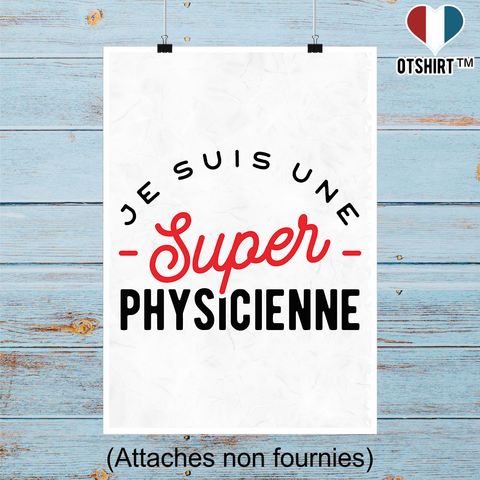 Affiche une super physicienne