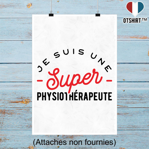 Affiche une super physiothérapeute
