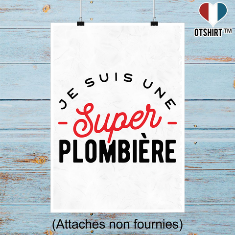 Affiche une super plombière