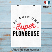 Affiche une super plongeuse