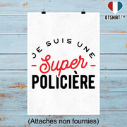 Affiche une super policière