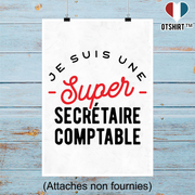 Affiche une super secrétaire comptable