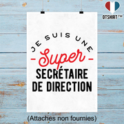 Affiche une super secrétaire de direction