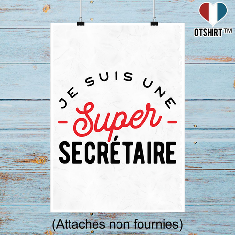 Affiche une super secrétaire