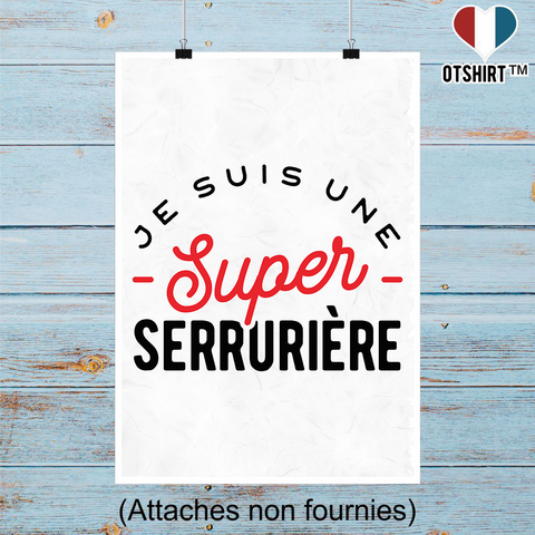 Affiche une super serrurière