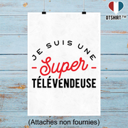 Affiche une super télévendeuse
