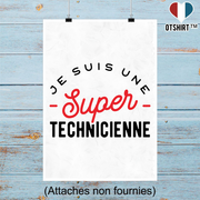 Affiche une super technicienne