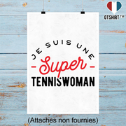 Affiche une super tenniswoman