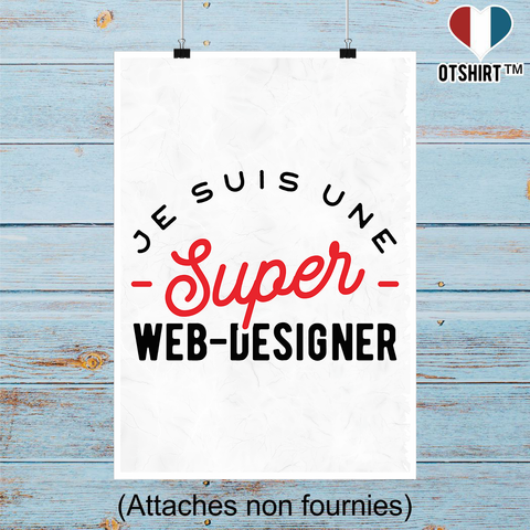 Affiche une super web designer