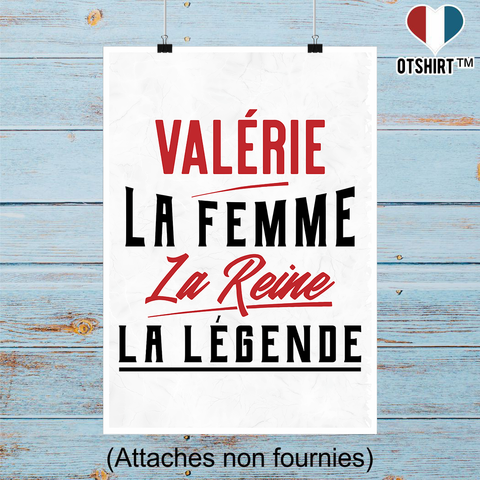 Affiche valérie la femme la reine la légende
