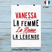 Affiche vanessa la femme la reine la légende
