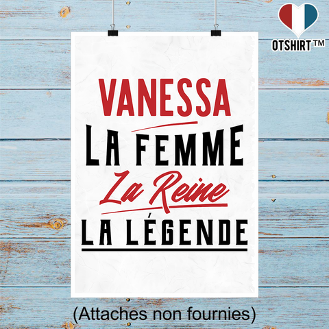 Affiche vanessa la femme la reine la légende