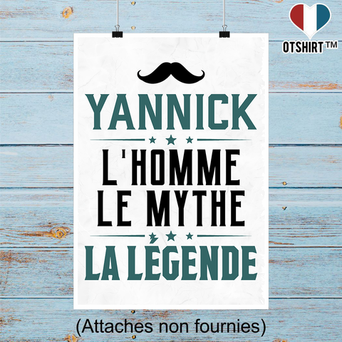 Affiche yannick l'homme le mythe la légende