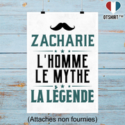 Affiche zacharie l'homme le mythe la légende