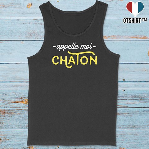 Débardeur homme appelle moi chaton 2