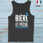 Débardeur homme bière et pêche