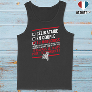 Débardeur homme célibataire au motocross