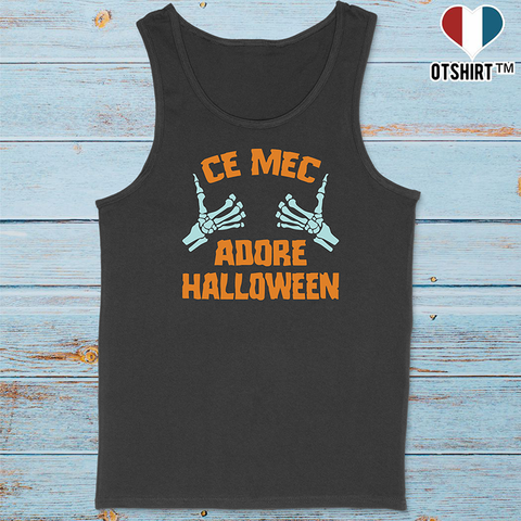 Débardeur homme ce mec adore halloween