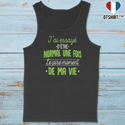 Débardeur homme j'ai essayé d'être normal
