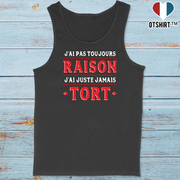 Débardeur homme j'ai pas toujours raison